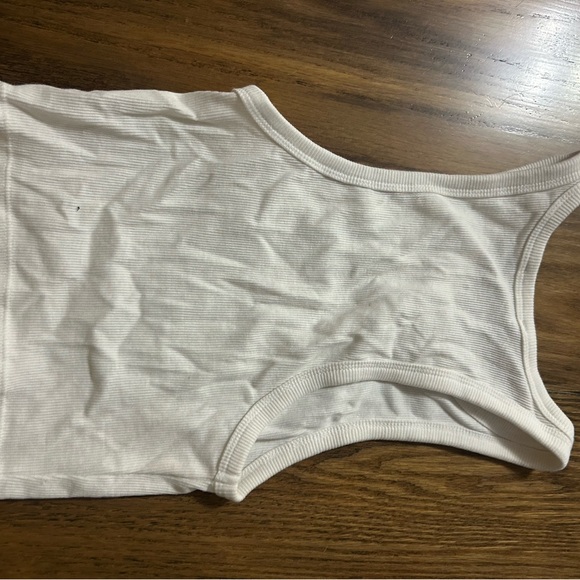 Zara Off-White Ribbed Tank Top - Picture 3 of 3